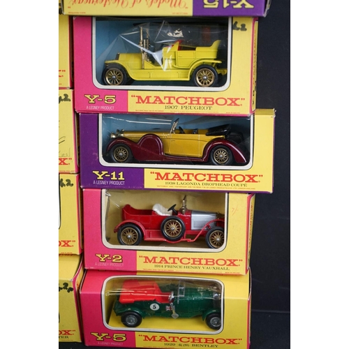 1131 - 28 Boxed Matchbox Models of Yesteryear in various coloured boxes, ex