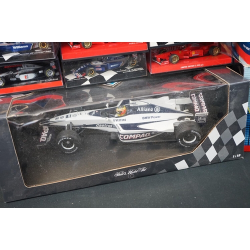 1136 - 22 Boxed / cased Paul's Model Art diecast models, mostly grand prix, to include 10 x Minichamps (1:1... 