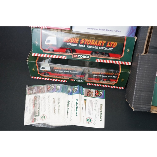 1138 - 21 Boxed Atlas Editions Eddie Stobart 1:76 scale diecast models, mostly sealed, to include 4649108, ... 