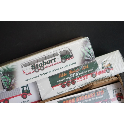 1138 - 21 Boxed Atlas Editions Eddie Stobart 1:76 scale diecast models, mostly sealed, to include 4649108, ... 