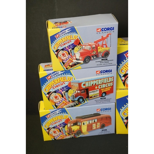 1144 - 12 Boxed Corgi Chipperfield Circus diecast models to include 97885, 97888, 97887, 97303, 97915, 9788... 