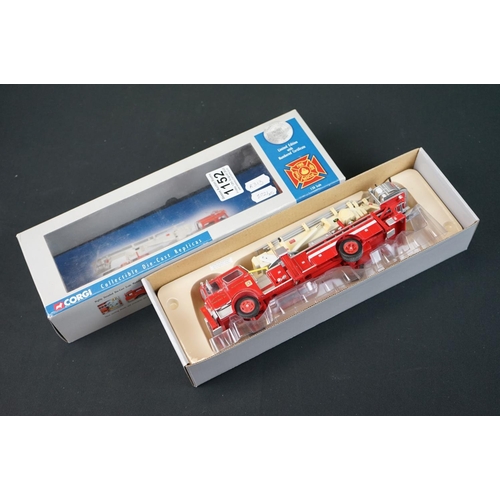 1152 - Five Boxed Corgi Classics Fire & Rescue 1:50 scale Premier Models to include 54902 E-One 75ft ladder... 