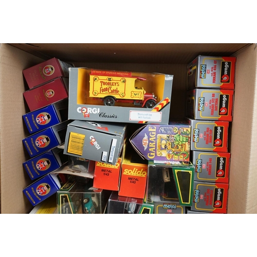 1165 - Around 50 boxed diecast models to include Solido, Corgi, Burago, EFE, Oxford etc, vg condition (two ... 