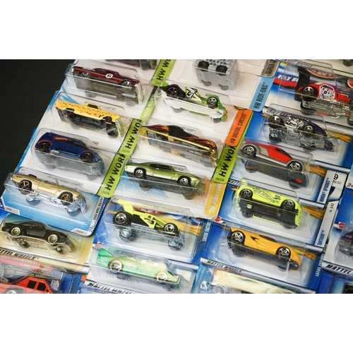 1179 - 54 Carded Mattel Hot Wheels diecast models (vg)