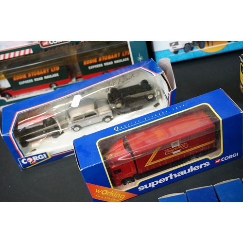 1180 - 36 Boxed Corgi diecast models to include 1143 American LaFrance Aerial Rescue Truck (damaged window)... 