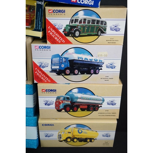 1180 - 36 Boxed Corgi diecast models to include 1143 American LaFrance Aerial Rescue Truck (damaged window)... 