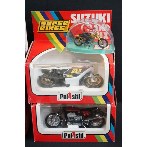 1181 - 12 Boxed / cased Polistil diecast motorcycle models to include 6 x cased Politoys (2 x MT13 Yamaha C... 