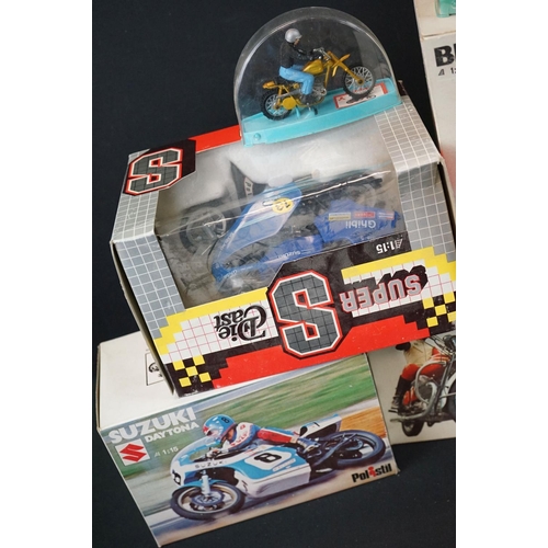 1181 - 12 Boxed / cased Polistil diecast motorcycle models to include 6 x cased Politoys (2 x MT13 Yamaha C... 