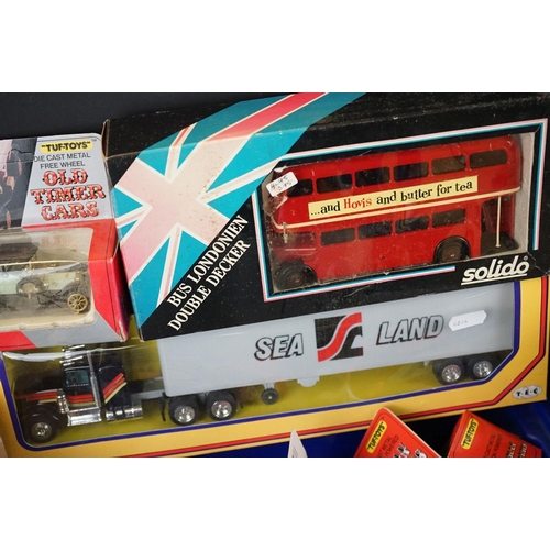 1182 - Around 65 boxed diecast models to include Matchbox, Lledo, Burago, Tuf-Toys, Solido, Corgi etc, diec... 