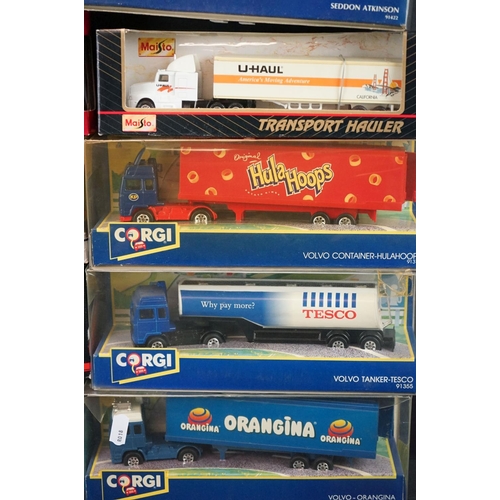 1183 - 15 Boxed diecast & plastic haulage models to include 13 x Corgi & 2 x Maisto, vg