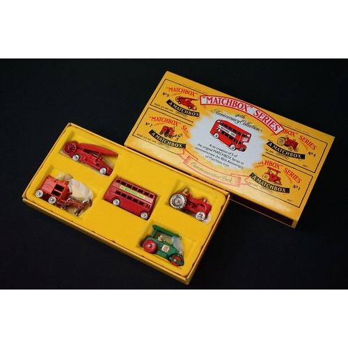 1184 - 16 Boxed Matchbox diecast models to include 3 x 75 Series (47 Pannier Locomotive, 38 Model A Van & 7... 