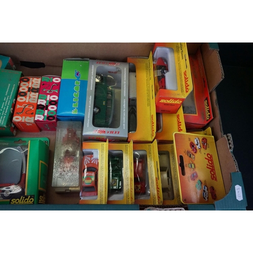 1185 - 24 Boxed / cased continental diecast models to include Solido, Rio, Gama Super, Vitesse, Siku etc, d... 