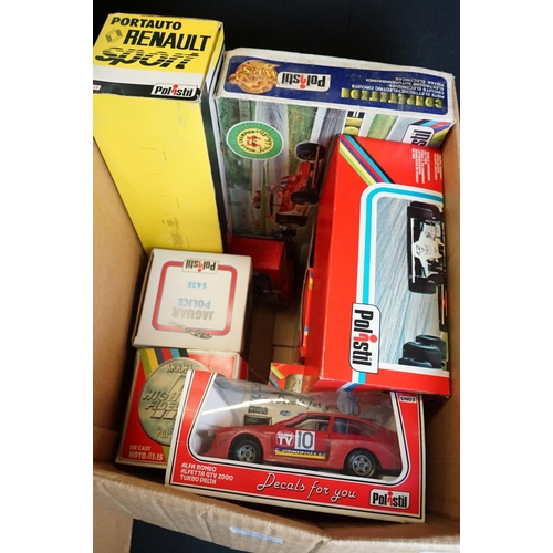 1190A - 32 boxed Polistil diecast models to include Suzuki 750cc, London taxi Ferrari 312 T3, Land Rover, No... 