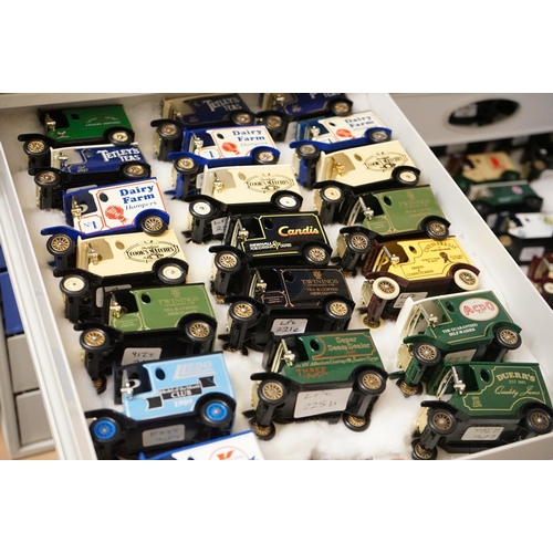 1191 - Large collection of over 1000 unboxed Lledo diecast models presented in 11 plastic cabinets, include... 