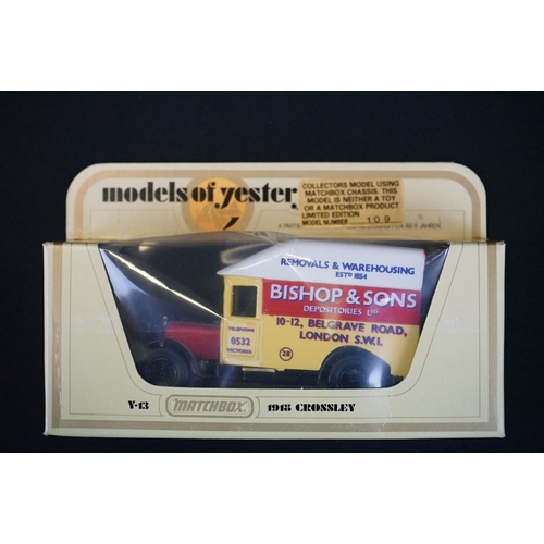 1192 - 11 Boxed Matchbox Models of Yesteryear code variant diecast models in cream boxes, ex condition