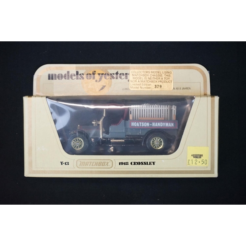 1194 - 11 Boxed Matchbox Models of Yesteryear code variant diecast models in cream boxes, ex condition