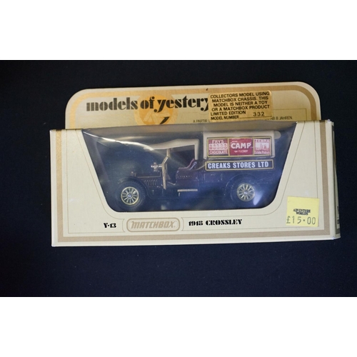 1195 - 11 Boxed Matchbox Models of Yesteryear code variant diecast models in cream boxes, ex condition