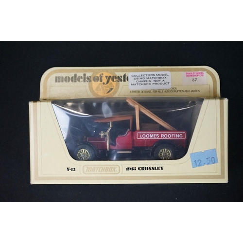 1195 - 11 Boxed Matchbox Models of Yesteryear code variant diecast models in cream boxes, ex condition