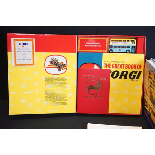 1197A - Collection of diecast related books and ephemera to include The Great Book of Corgi 1956-1983 by Mar... 