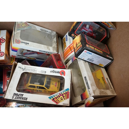 1202 - 30 Boxed diecast models to include Corgi Fire Heroes, Burago Diecast Metal Models, Matchbox, Solido ... 