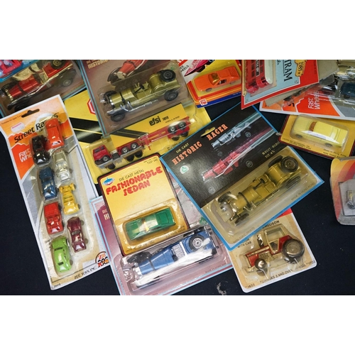 1207 - Around 60 carded diecast & plastic models to include ERTL, Zee Toys, Road Champs, Fast Wheels (Hong ... 