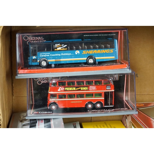 1210 - 13 Boxed diecast model buses & trams to include 3 x Corgi Tramlines, 2 x Solido, and 8 x other Corgi... 