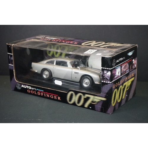 1223 - Boxed AutoArt James Bond 007 Goldfinger diecast model plus 2 x boxed Corgi Icon James Bond Special E... 