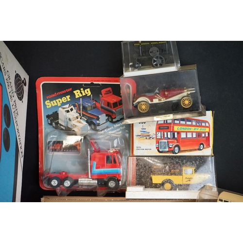 1225A - Over 50 boxed / cased mainly diecast models to include Majorette, Solido, No Rev, Silhouette, Wiking... 