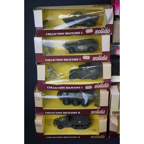 1226 - Seven boxed Solido Les Militaires diecast models to include 6056, 6052, 6021, 6031, 6026, 6020 & 605... 