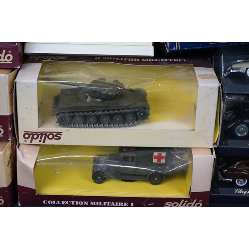 1226 - Seven boxed Solido Les Militaires diecast models to include 6056, 6052, 6021, 6031, 6026, 6020 & 605... 