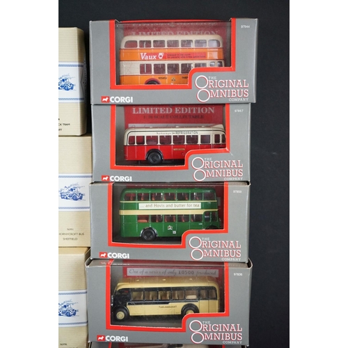 1228 - 15 Boxed Corgi diecast models to include 13 x Public Transport from Corgi, 1 x Modern Buses USA and ... 