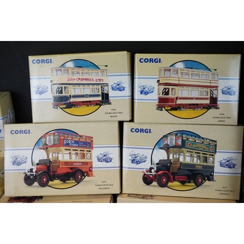 1228 - 15 Boxed Corgi diecast models to include 13 x Public Transport from Corgi, 1 x Modern Buses USA and ... 