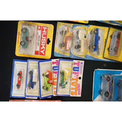 1235 - 34 Carded diecast models to include Corgi Juniors, Matchbox, Lone Star Flyers, Husky. Lone Star Tuf-... 