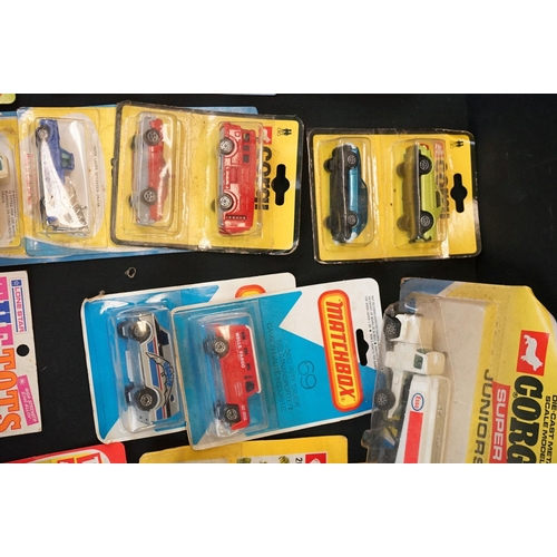 1235 - 34 Carded diecast models to include Corgi Juniors, Matchbox, Lone Star Flyers, Husky. Lone Star Tuf-... 