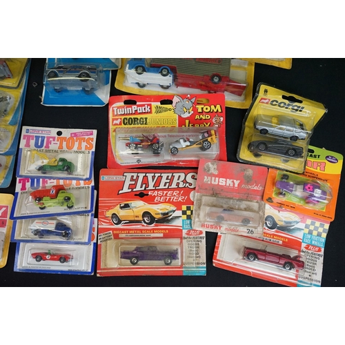 1235 - 34 Carded diecast models to include Corgi Juniors, Matchbox, Lone Star Flyers, Husky. Lone Star Tuf-... 