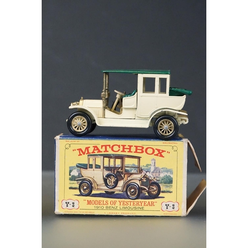 1237 - Eight boxed Matchbox diecast models to include King Size No 5 Foden Truck in yellow, 73 Model A Ford... 