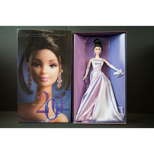 202 - Five boxed Mattel Barbie dolls to include 28796 Midnight Tuxedo Barbie, 22205 Todd Oldham Barbie, 26... 