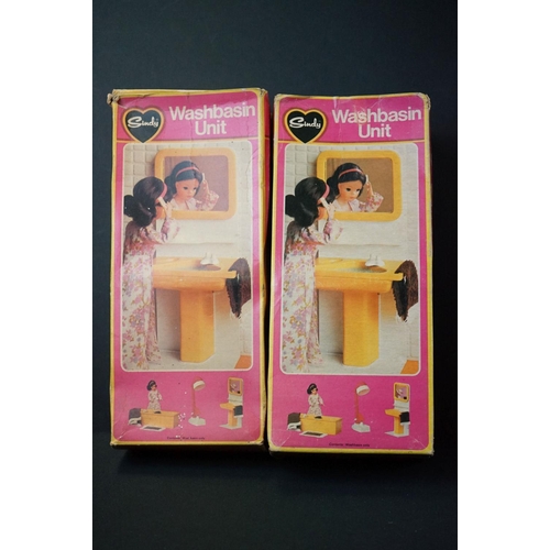 209 - Sindy - 13 Boxed Pedigree Sindy furniture and accessories to include 44528 sideboard, 2 x 44541 wash... 