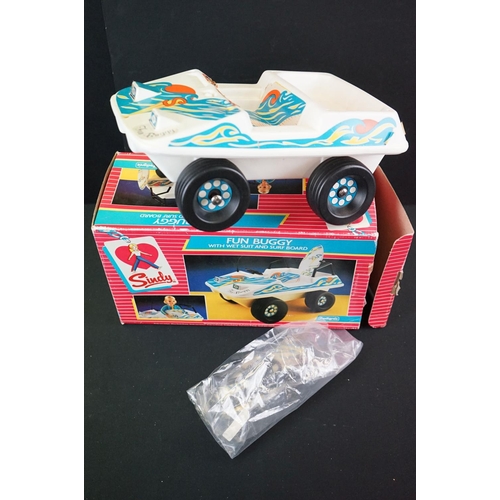 216 - Four boxed Sindy accessories to include Pedigree Fun Buggy with wet suit and surfboard and 3 x Hasbr... 