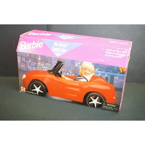 217 - Six boxed Mattel Barbie accessories to include Shelly & Tommy Power Wheels, Supermarket, Fashion Buf... 