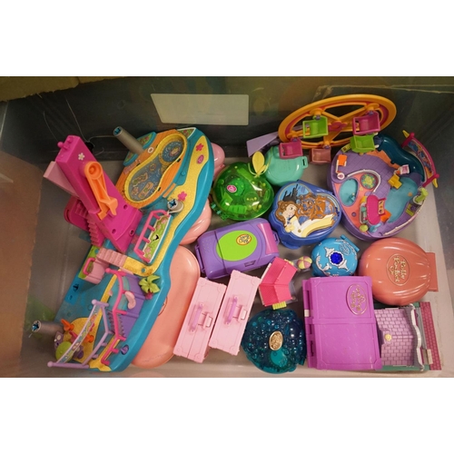 222 - Polly Pocket - Large collection of around 50 Bluebird play sets consisting of mainly original Polly ... 