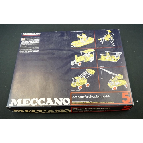 230A - Boxed & unused Meccano set no. 5 - '395 parts for all-action models' with instructions book of model... 