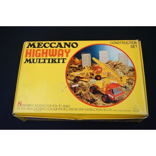 231 - Two Boxed Meccano construction sets to include a Highway Multikit and a Standard Range Construction ... 