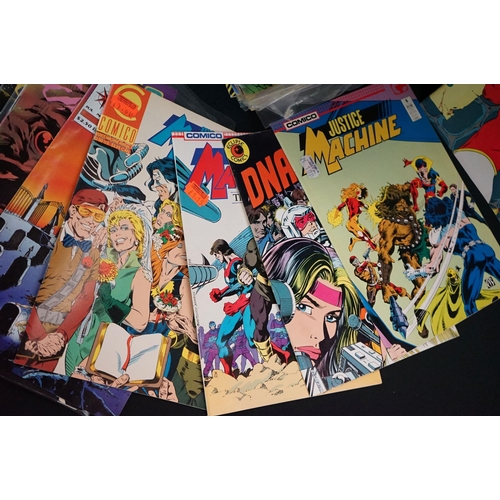 240 - Comics - 100+ 70s onwards comics to include Valiant, Marvel, Big Bang, Comico, Eclipse, etc, featuri... 