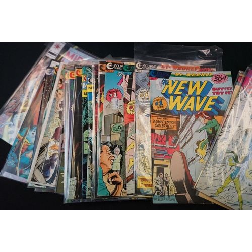 240 - Comics - 100+ 70s onwards comics to include Valiant, Marvel, Big Bang, Comico, Eclipse, etc, featuri... 