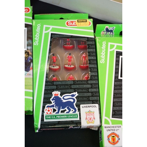 244 - Subbuteo - Boxed Super Set (near complete), 4 x boxed LW teams to include Liverpool, England 2nd, Ev... 