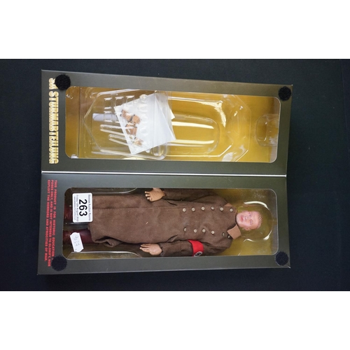 263 - Two boxed DiD Corporation Parade Series WWII SA Sturmabteilung D80037 Otto Bittman figures, one appe... 