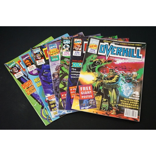 272 - Comics - Marvel Comics Overkill issues 1 to 47 with issues 26, 35 & 46 missing, issue 1 poster is pr... 