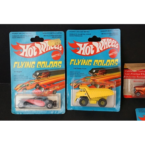 1265 - 15 Carded Mattel Hot Wheels diecast models from 1969 to 1982 to include Flying Colours, Workhorses e... 