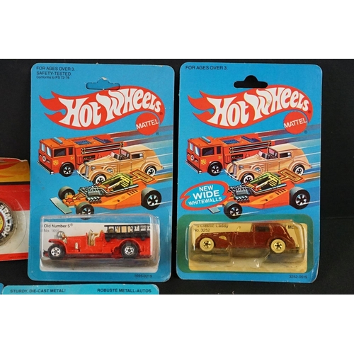 1265 - 15 Carded Mattel Hot Wheels diecast models from 1969 to 1982 to include Flying Colours, Workhorses e... 